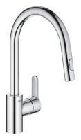 Смеситель для кухни Grohe Eurostyle Cosmopolitan, с высоким, выдвижным изливом, хром, 31482003