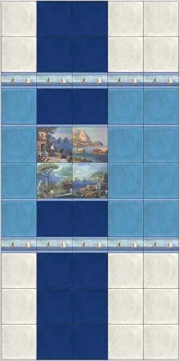 Декор Kerama Marazzi Позитано Лодки 20х20 STG\A345\5155
