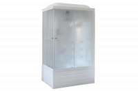 Гидромассажный бокс Royal Bath 100х80х217, матовое стекло, белый профиль, правая, RB 8100BP2-M-R