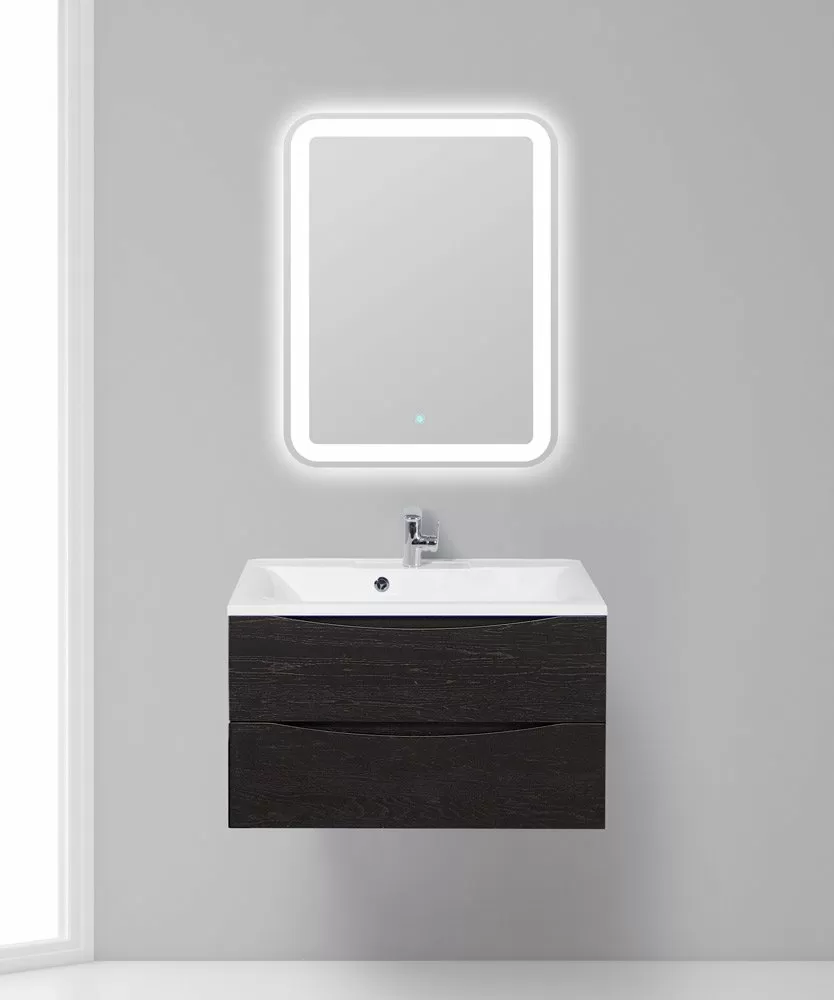 Раковина BelBagno из литьевого мрамора, 800x450x150, BB800/450-LV-MR-PR
