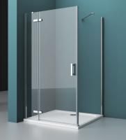 Душевая кабина BelBagno Kraft 800x900x1950, прозрачное стекло, хромированный профиль, левый, KRAFT-A