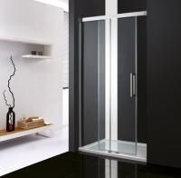 Душевая дверь Cezares Premier-Soft 130*200 см, прозрачное стекло, хромированный профиль, PREMIER-SOF