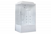 Гидромассажный бокс Royal Bath  120х80х217, прозрачное стекло, белый профиль, правая, RB 8120BP2-T-R