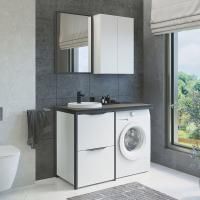 Зеркало Comforty "Лозанна-55" серый матовый, 00-00009575CF