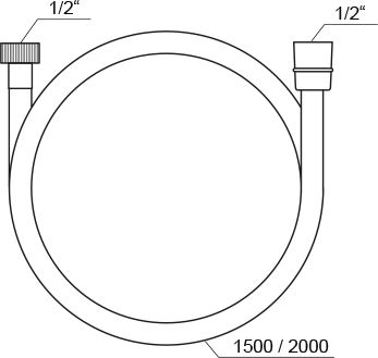 Душевой шланг Ravak 150 см, SatinFlex 913.00, X07P176