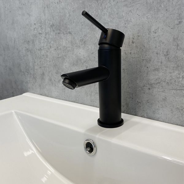Смеситель Comforty для раковины, картридж 35 мм, черный матовый, FC018A-CMT