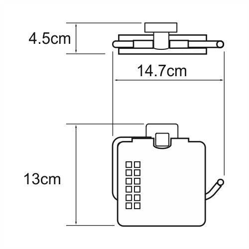 Держатель туалетной бумаги WasserKRAFT Dill K-3900, K-3925