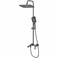 Душевая система Haiba HB24575-3 GRAFIT, с поворотным изливом, графит