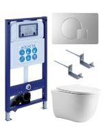 Инсталляция с подвесным унитазом Set Aquatek КЛАССИК cm-068 4в1
