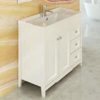 Тумба-умывальник Comforty "Тбилиси-90" белый глянец с раковиной Comforty XD-F90