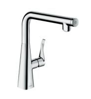 Смеситель для кухни Hansgrohe Metris Select, с выдвижным изливом, хром, 14847000