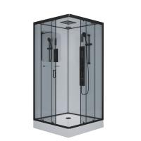 Душевая кабина Niagara Premium NG-6901-01GQ BLACK 90х90х210 низкий поддон 16 см, черный, стекло тони