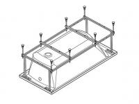 Монтажный комплект для ванны Santek Монако, Тенерифе XL 170х75, 1.WH11.2.423
