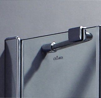 Душевая дверь Cezares Verona 160*195 см, рифленое стекло, хромированный профиль, правосторонняя, VER