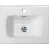 Раковина BelBagno, 61 см, керамическая полувстаиваемая, прямоугольная, белая, BB600/390ETL