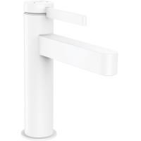 Смеситель для раковины Hansgrohe Finoris 110, со сливным гарнитуром, белый матовый, 76020700