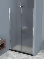 Душевая дверь BelBagno Uno 100*190, рифленое стекло, хромированный профиль, UNO-B-2-100-P-Cr