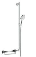 Душевой гарнитур Hansgrohe Raindance Select S 120/Unica Comfort 110 см, правосторонний, хром/белый,