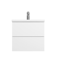 Тумба под раковину AM.PM GEM 60 подвесная, 2 ящика push-to-open, белый, M90FHX06022WG