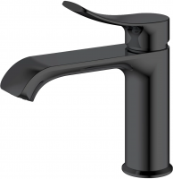 Смеситель для раковины Haiba HB10553-7 BLACK, (гайка), черный