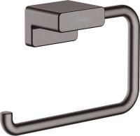 Держатель рулона туалетной бумаги Hansgrohe AddStoris,  шлифованный черный хром, 41771340