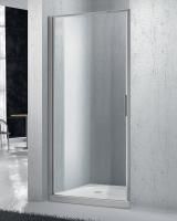 Душевая дверь BelBagno 750x1900, рифленое стекло, хромированный профиль, SELA-B-1-75-P-Cr