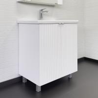 Тумба-умывальник Comforty Лима-70 белый матовый с раковиной Como 70, 00-00004892CF
