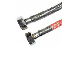 Гибкая подводка Tucai  в стальной оплетке 1/2"-1/2", внутренняя резьба-внутренняя резьба, 600 мм, 20