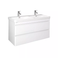 Тумба с раковиной Comforty Енисей-120, c рак. Comforty CF19595BX-120D, белый глянец, 00-00022406CF
