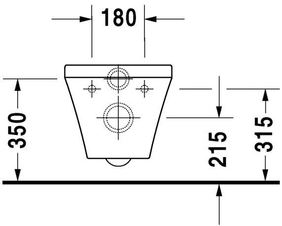 Унитаз подвесной Duravit DuraStyle с ободком, белый, 2536090000
