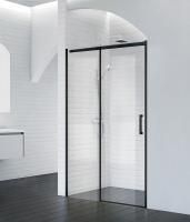 Душевая дверь BelBagno 1500x1950, прозрачное стекло, чёрный матовый профиль, ACQUA-BF-1-150-C-NERO
