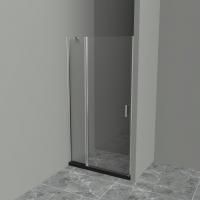 Душевая дверь BelBagno 1200x1950, прозрачное стекло, хромированный профиль, UNO-B-12-50+70-C-Cr
