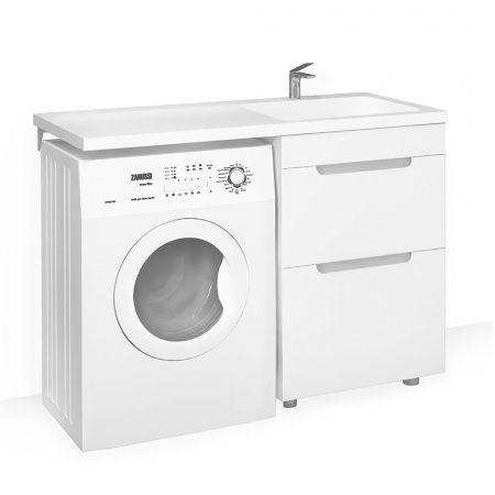 Тумба для раковины Raval Forte 120  напольная, правая, белая,For.01.120.R/N/W