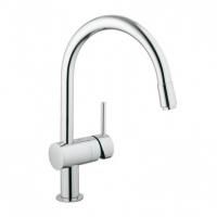 Смеситель для кухни Grohe Minta с выдвижным изливом, хром, 32918000
