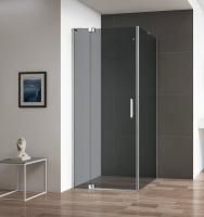 Душевая кабина Cezares Slider  90*90(100)*195 см, серое стекло, хромированный профиль, SLIDER-AH-1-9