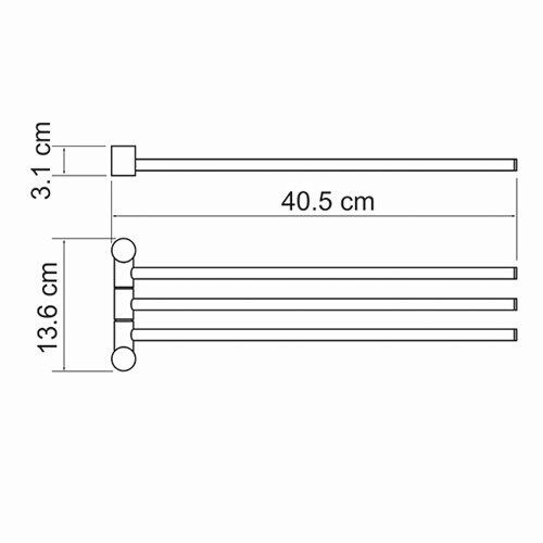 Держатель полотенец WasserKRAFT , K-1033