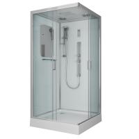 Душевая кабина Niagara Eco NG-6002-01GQ 100х100х210 низкий поддон 16 см, стекло прозрачное