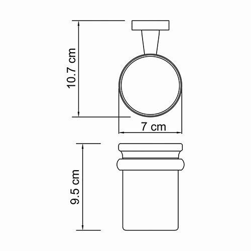 Стакан WasserKRAFT Lippe K-6500, K-6528