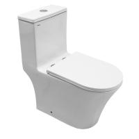 Унитаз моноблок Azario Валли безободковый, белый, AZ-80687