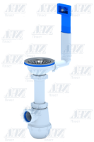 A0145S Сифон Ани Грот 3 1/2*40 с переливом мойки A0145S
