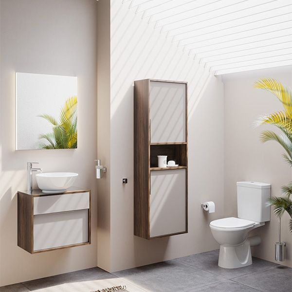 Унитаз-компакт Vitra Norm Nord, с крышкой термопласт, микролифт, белый, 9845B099-7201