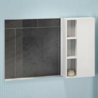 Зеркало-шкаф Comforty "Милан-120" белый глянец
