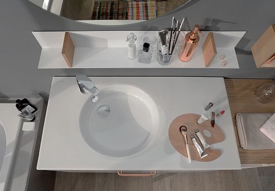 Раковина Jacob Delafon Odeon Rive Gauche, 60 см, керамика, белый, EXBA112-Z-00