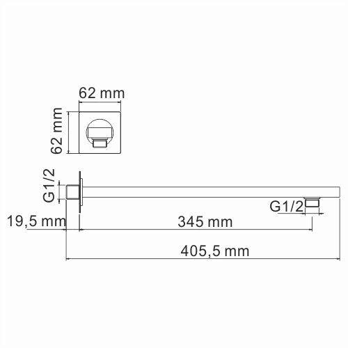 Душевая система WasserKRAFT Schunter 8200 PVD-покрытие "матовое золото", A8251.180.259
