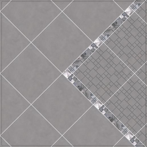Вставка Kerama Marazzi Александрия серый 5х5 POG002
