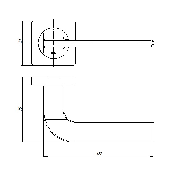 Ручка раздельная Ajax K.JK51.SPLINE (SPLINE JK) SN/CP-3 матовый никель/хром