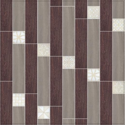 Вставка Kerama Marazzi Амальфи орнамент коричневый 9,9х9,9 STG\A406\1266