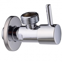 Кран угловой Mixxus PREMIUM ANG-08 1/2"×3/4" CHROME, для подключения сантехприборов, хром