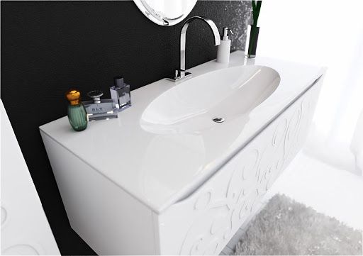 Тумба Clarberg Elegance 120 с умывальником Elegance 1200 подвесная, цвет белый, EL0112