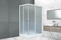 Душевая кабина Royal Bath 120х80х200, матовое стекло, белый профиль, правый, RB 8120НP-C-R